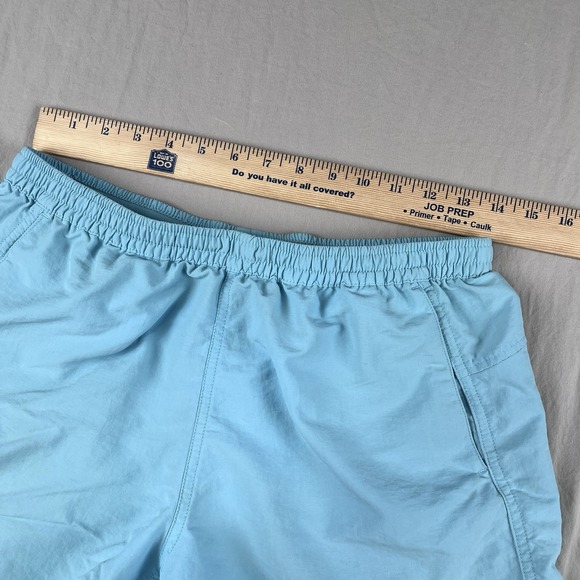 PATAGONIA Baggies Shorts 5 Women Medium Skipper Blue Stretch Elastic Comfort - Picture 7 of 11
